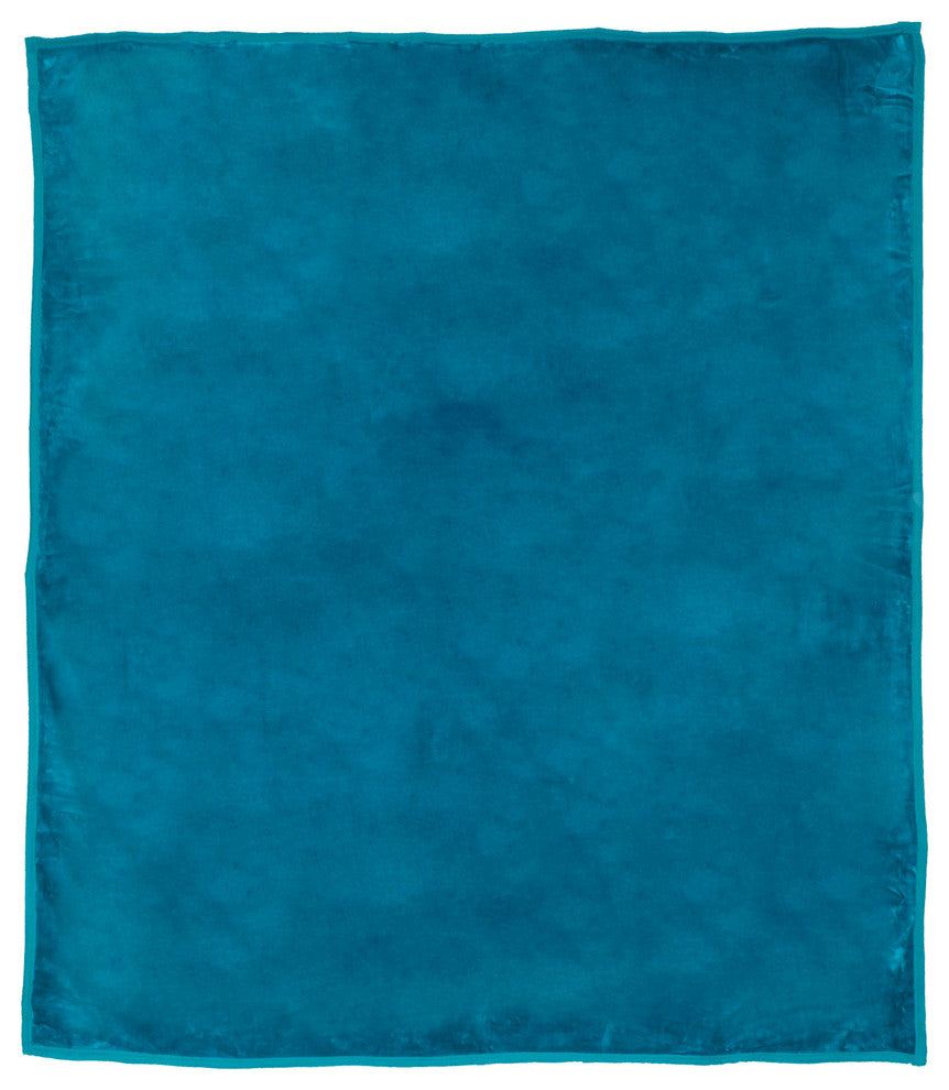 Heavy Plush Mink Blanket, Aqua