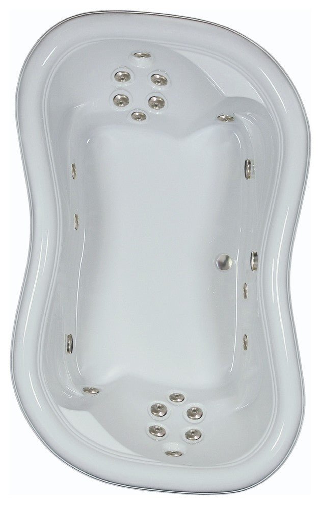 78"L x 52"W White Whirlpool Bath