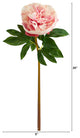 20" Peony Artificial Flower, Set of 3