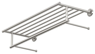 Latitude II Minimalist Towel Rack, Satin Nickel, 24"