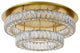 Mali LED Light Gold Flush Mount Clear Royal Cut Crystal