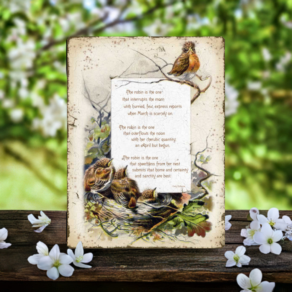 Vintage-Style Birds Sign