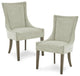 Ultra Dining Side Chair (set of 2), Light Grey Multi