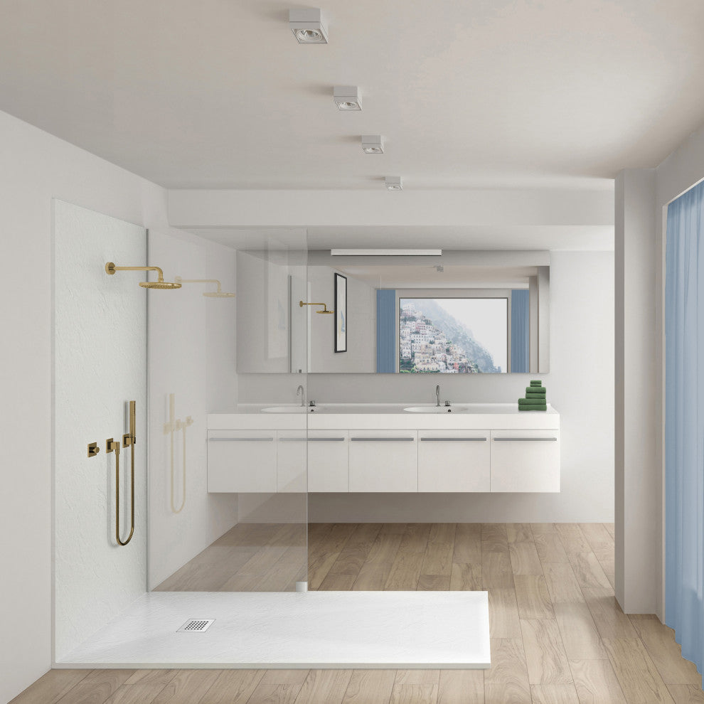 Terre P Series 60"x36" Reversible Drain Shower Base