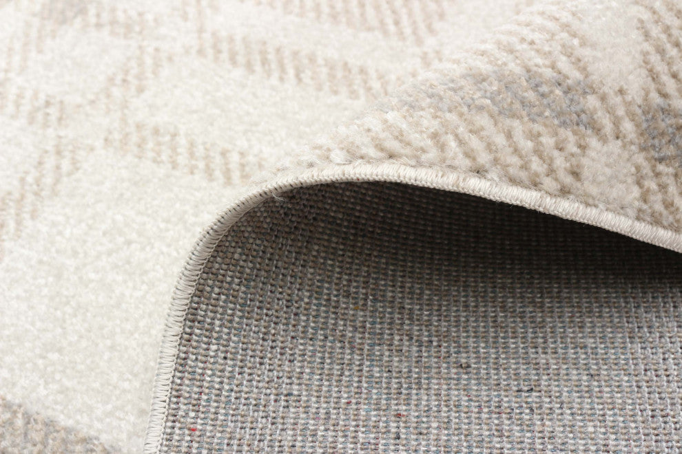 Aqua Roma Area Rug, Ivory, 2'6"x8'