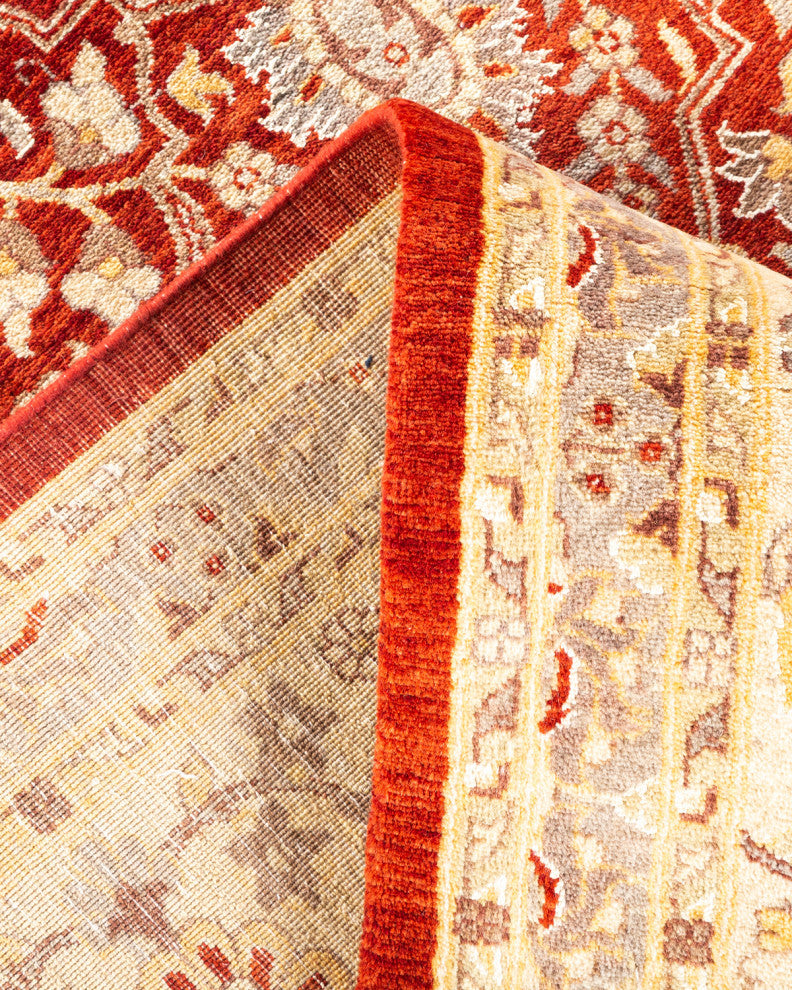 Mogul, One-of-a-Kind Hand-Knotted Area Rug Orange, 8'1"x10'1"