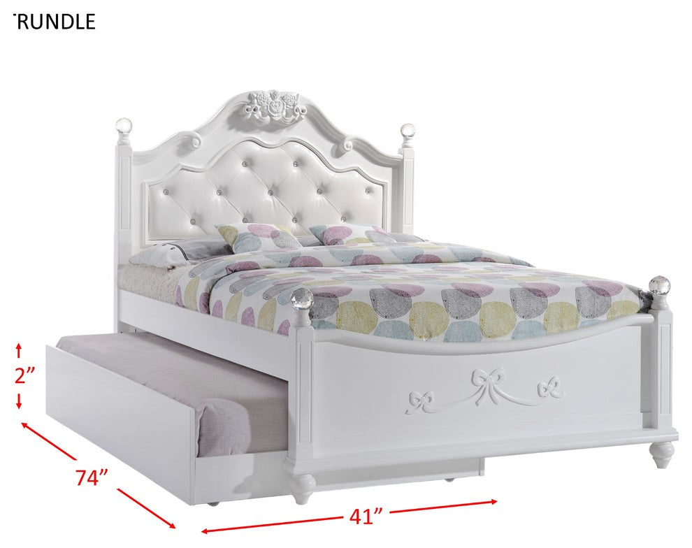 Picket House Furnishings Annie Full Platform Bed With Storage Trundle