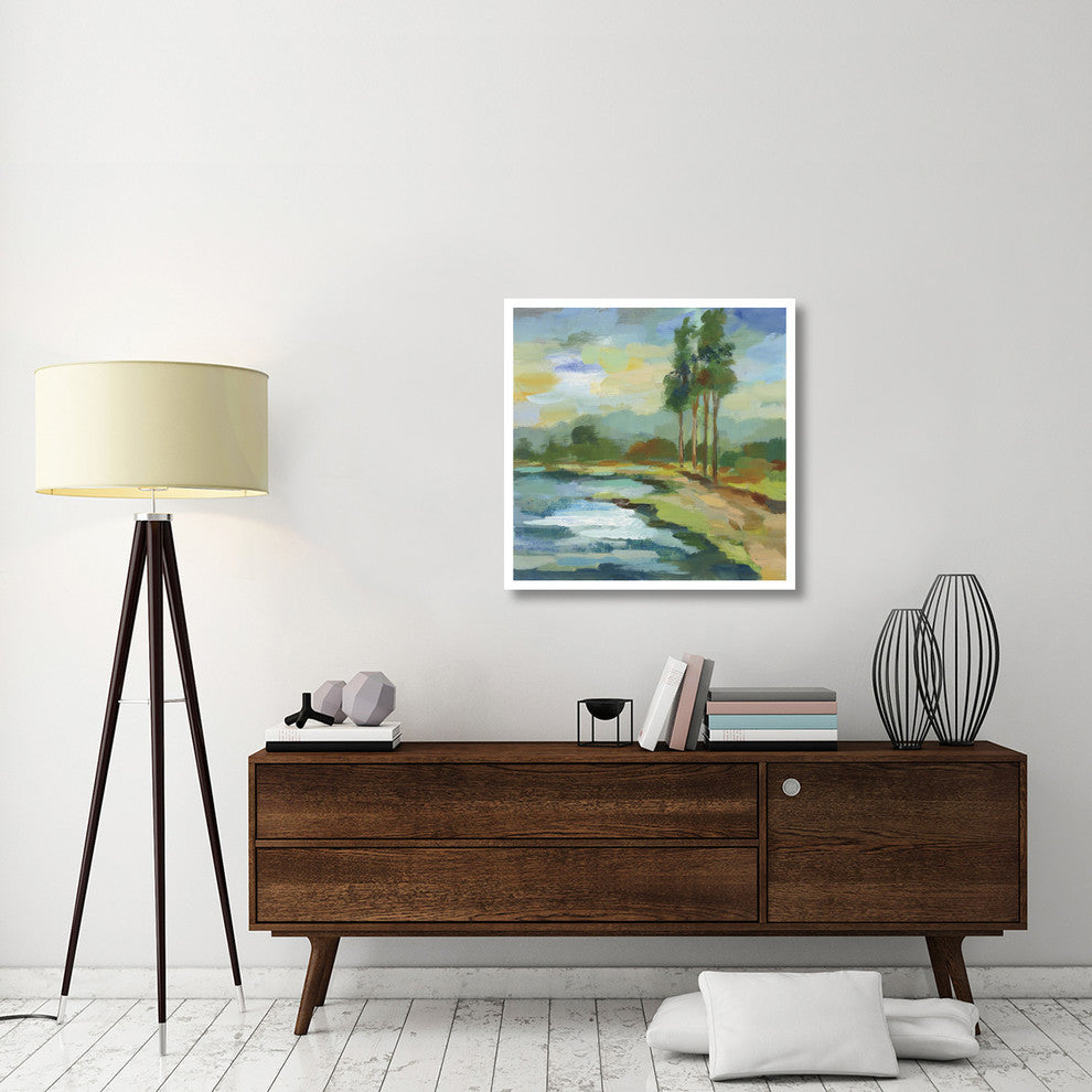 "Early Spring Landscape II" Digital Paper Print by Silvia Vassileva, 32"x32"