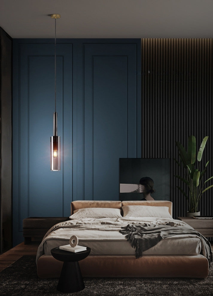 MIRODEMIÂ® Spotorno | Modern Copper Crystal Pendant Lights, Warm Light
