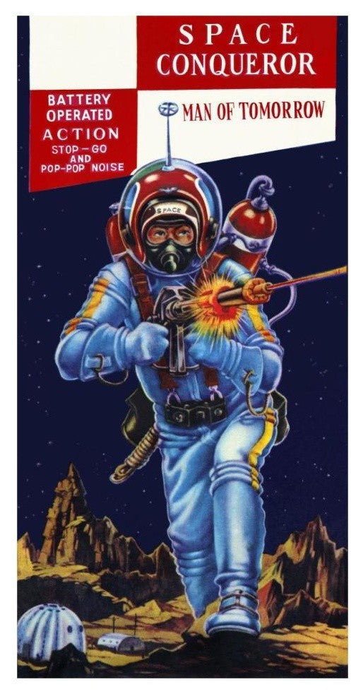 "Space Conqueror" Digital Paper Print by Retrobot, 17"x32"