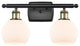 Innovations 516-2W-BAB-G121-6 2 Light Bath Vanity Light, Black Antique Brass