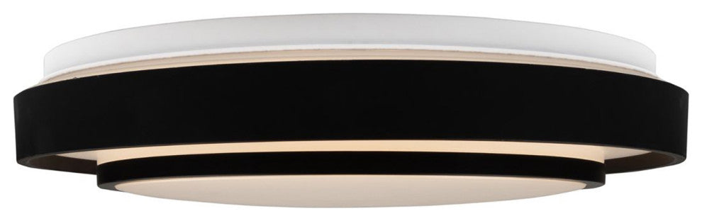 Aziza - Flush Mount - Black - 15"W