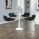 Modern Contemporary Dining Kitchen Bar Stools, Black, Set of 4