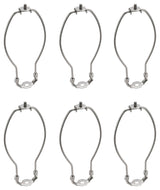 Aspen Creative 20005-26 7" Lamp Harp With Saddle, Satin Nickel, 6-Pack