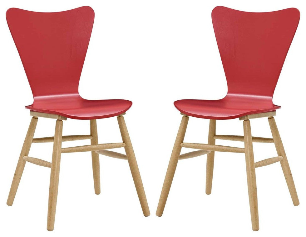 Cascade Dining Chairs, Set of 2, Red