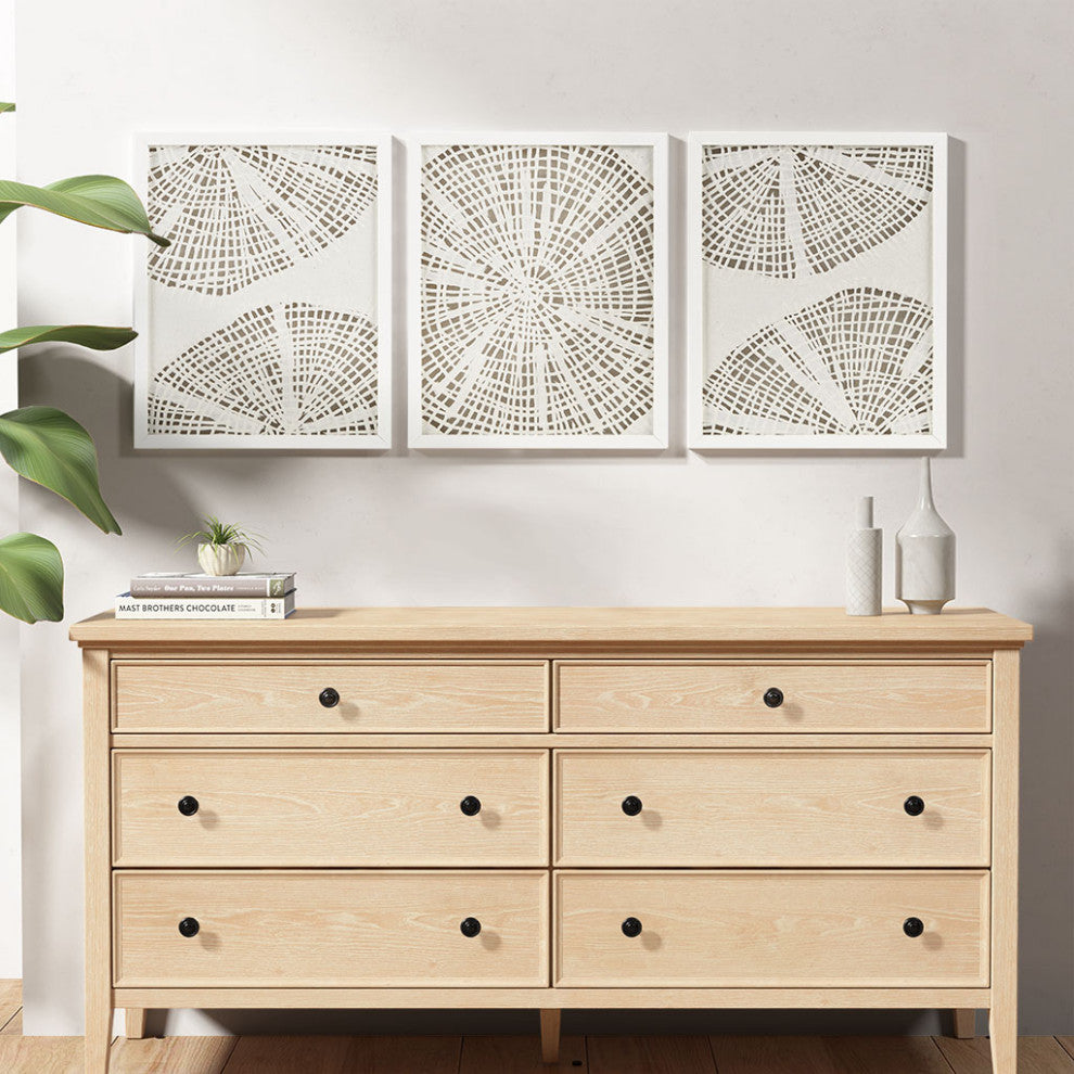 Madison Park Solana Handmade Rice Paper Coastal Wall Decor