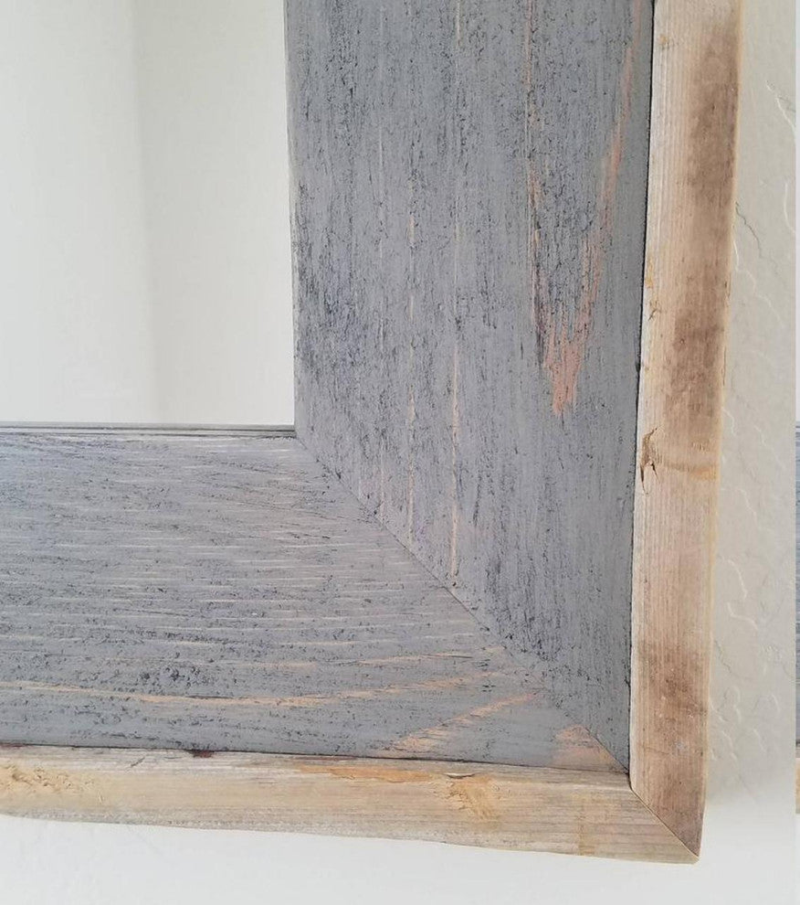 Bountiful Mirror, 30"x40", Weathered Gray