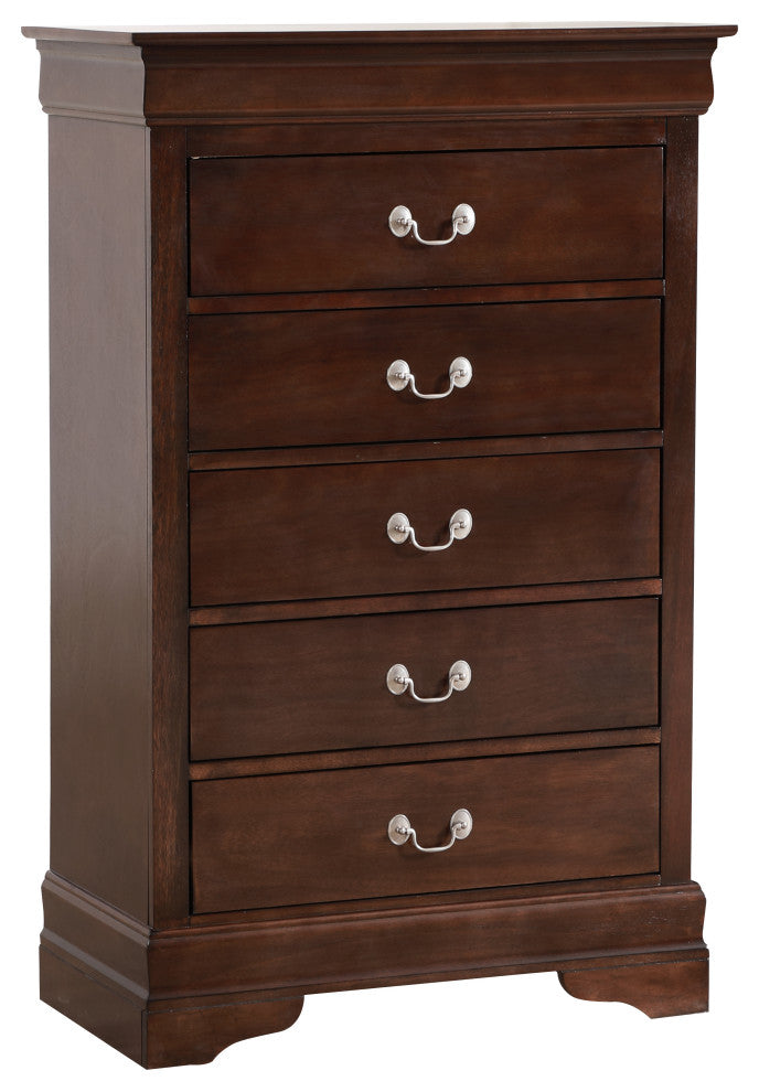 Kensington 5-Drawer Chest, Cappuccino