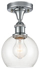 Innovations 516-1C-PC-G122-6 1 Light Semi-Flush Mount, Polished Chrome