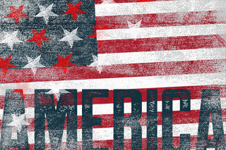 Marmont Hill, "Stars Stripes" by Rick Martin Painting on Wrapped Canvas, 45x30