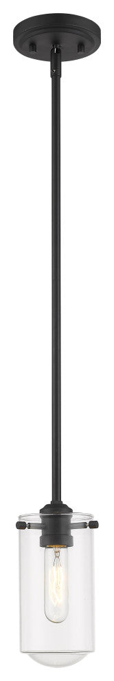 Zlite 471MP-MB 1-Light Mini Pendant, Clear