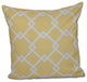 Geometric Decorative Pillow, Lemon, 18"x18"