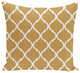 French Quarter Geometric Print Pillow, Dijon, 16"x16"