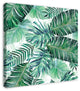 Green Palm Leaves 30x30 Canvas Wall Art
