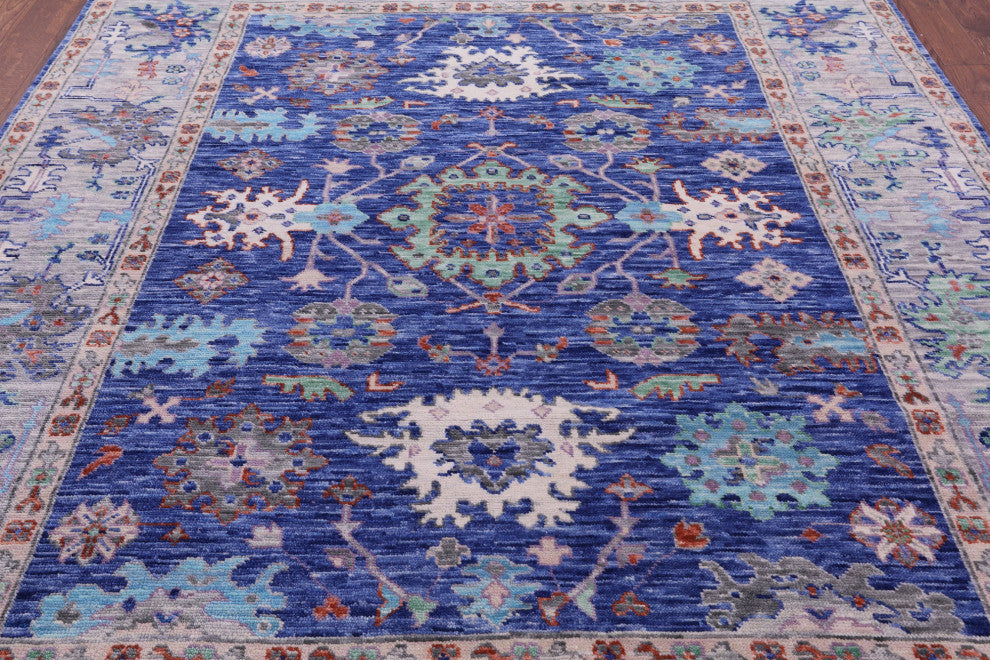 8' 2" X 10' 2" Turkish Oushak Hand Knotted Rug - Q15664