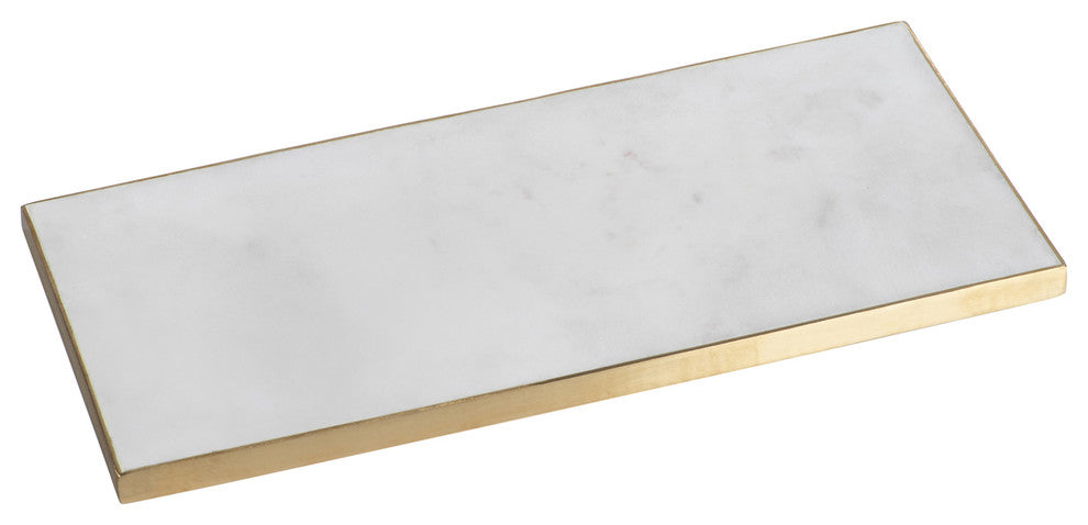 Mannara 15" Long Marble Vanity Tray