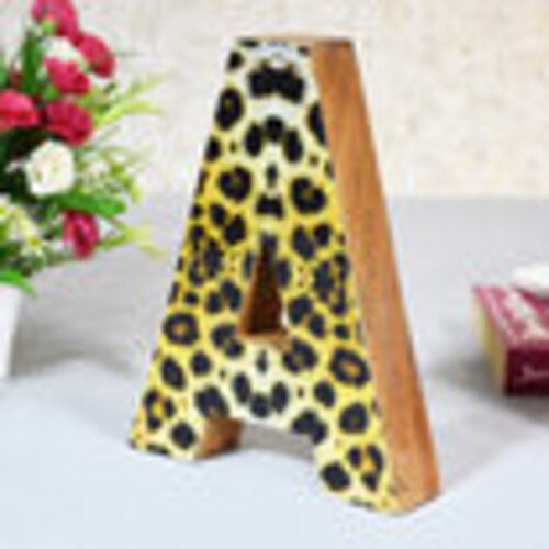 Handmade Eco-Friendly Wall Decor Alphabet Letter Block, 1.3x7.8x6.6