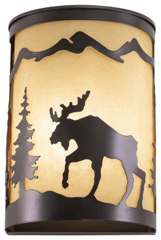 Yosemite 8" Wall Sconce Light, Moose