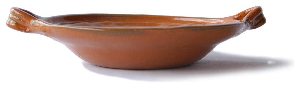 Ancient Cookware, Mexican Clay Mini Flat Cazuela, 8 Ounces