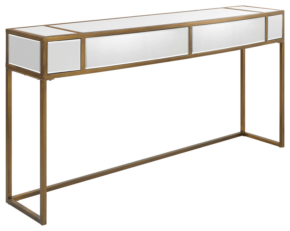 Uttermost Reflect Mirrored Console Table