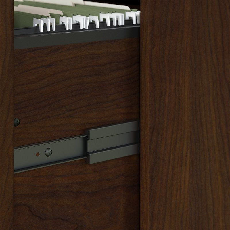 Wooden Filing Cabinet With 2 Drawer, Bing Cherry