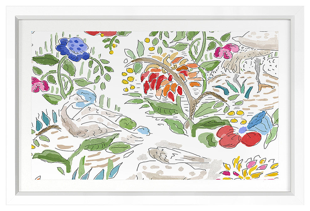 Crane 2 Fine Art Print, White, 27"x40"