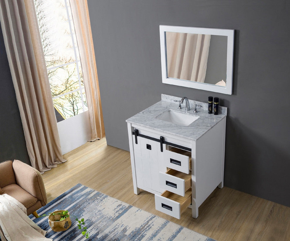 32" Davinci Bath Vanity, White