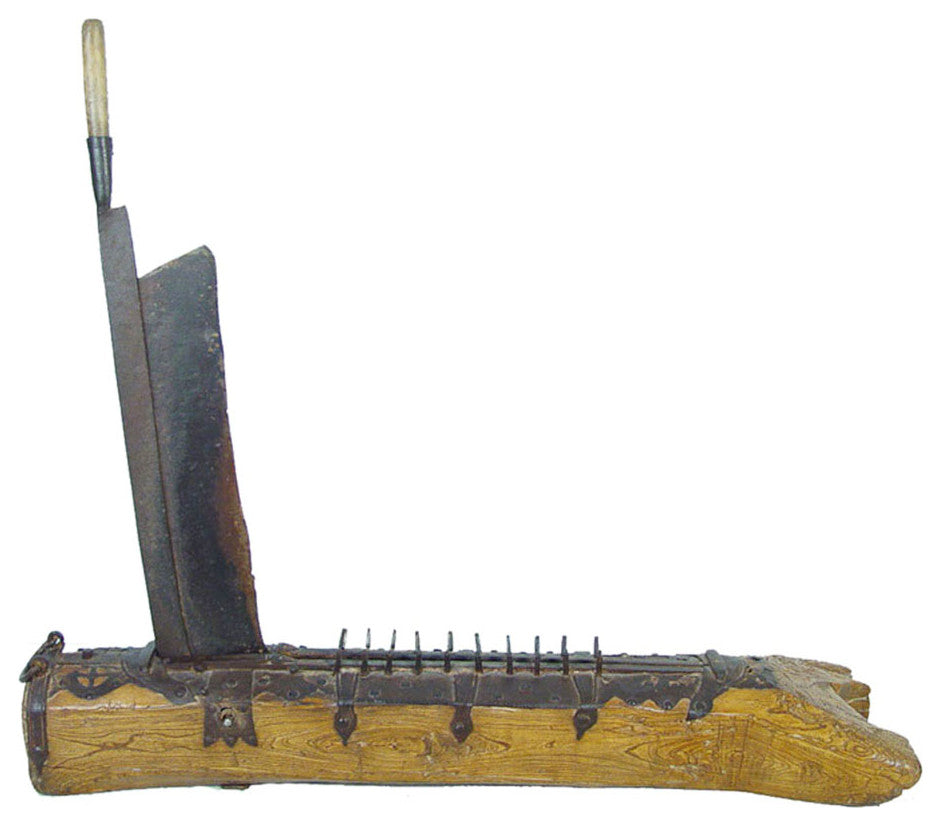 Consiged 20th Century Chinese Massive Grass Chopper