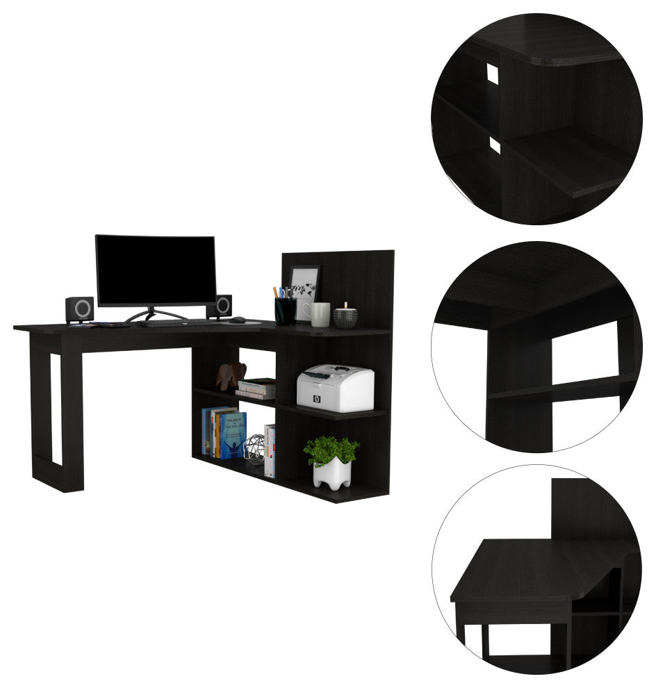Kairi Computer Desk, Black