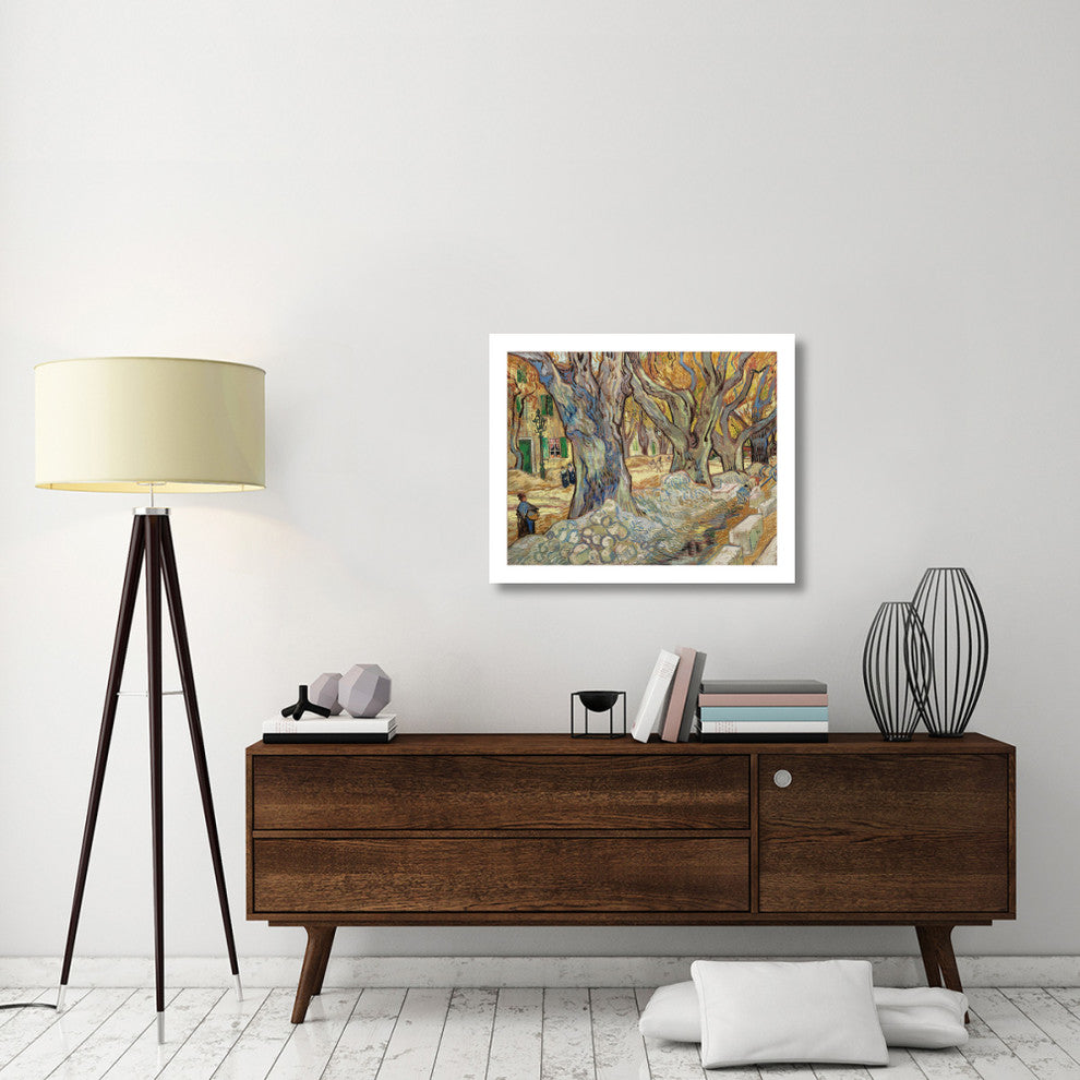 "Large Plane Trees, 1889" Digital Paper Print by Vincent van Gogh, 32"x26"
