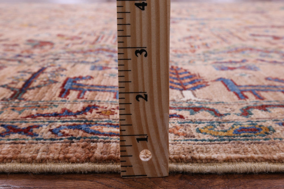 Persian Gabbeh Tribal Handmade Wool Rug 5' 7" X 8' 5" Q9975