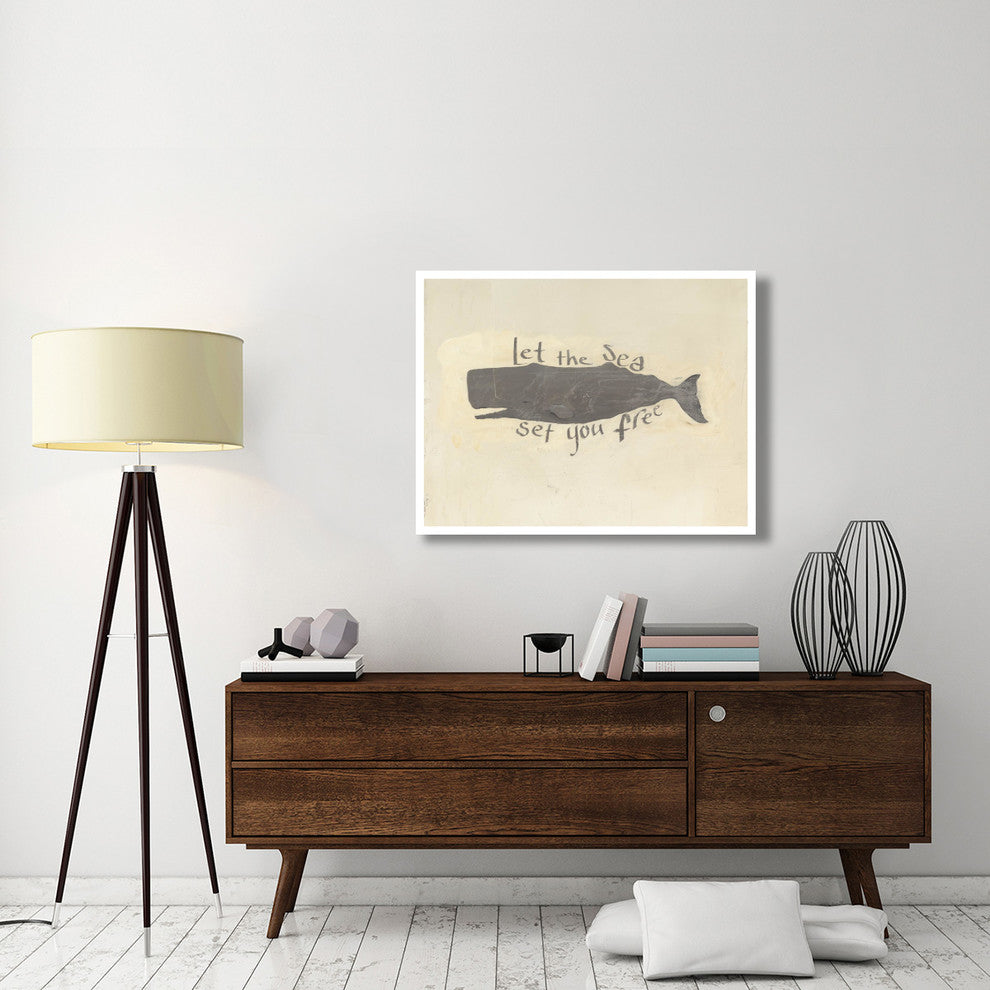 "Whale Element Words v1" Digital Paper Print by Avery Tillmon, 42"x32"