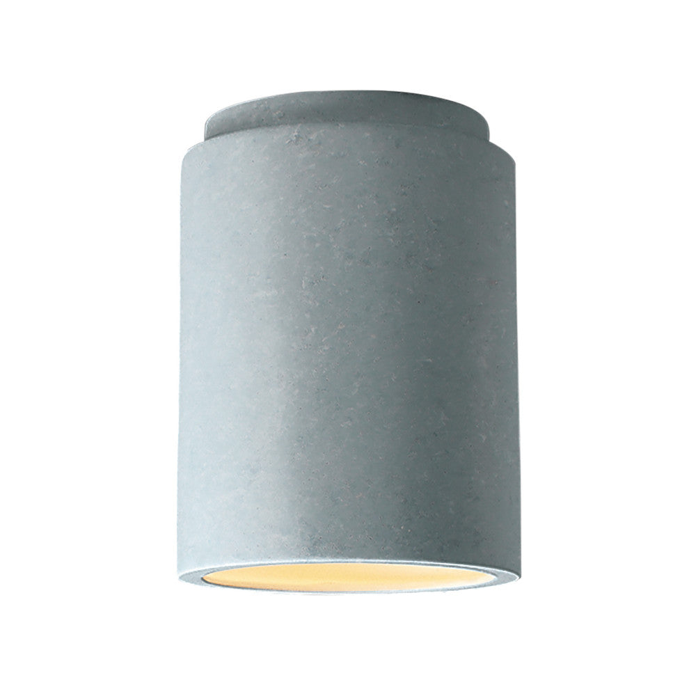 Radiance Cylinder Flush-Mount, Concrete, LED