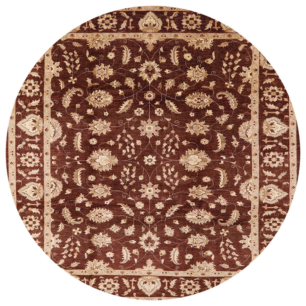 Ahgly Company Indoor Round Mid-Century Modern Area Rugs, 7' Round