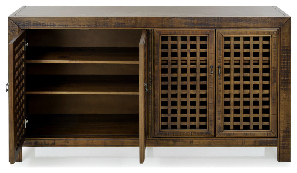 Rio 4 Door Accent Cabinet Mocha