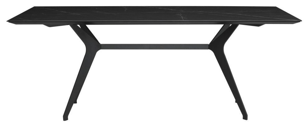 Daniele Black Ceramic Dining Table, HGNE268