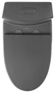 Fine Fixtures Dual-Flush Elongated One-Piece Toilet With High Efficiency Flush, Matte Grey
