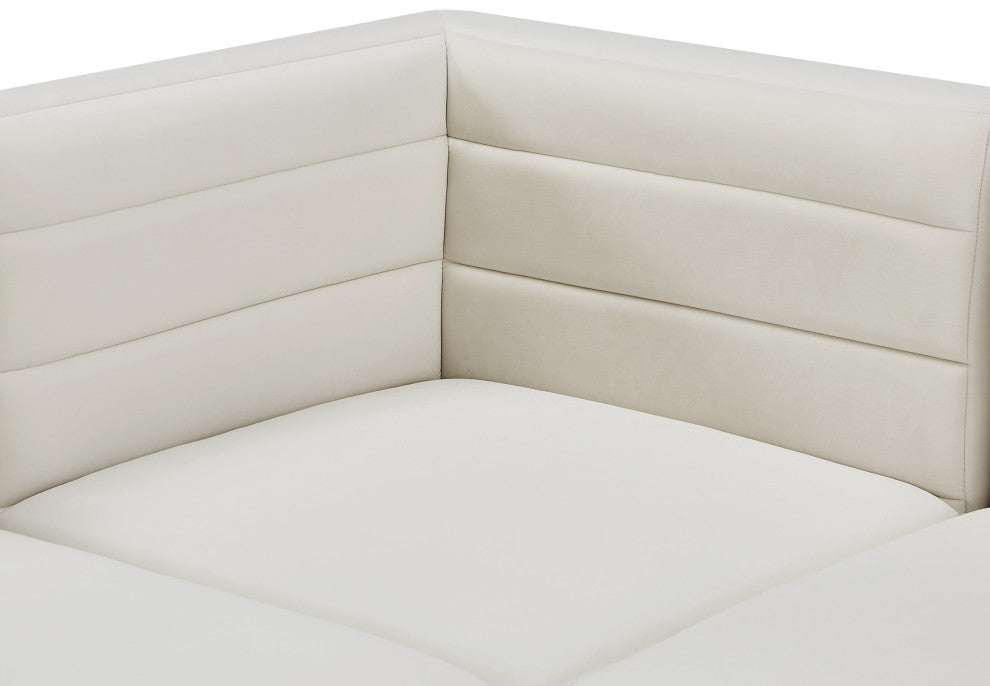 Quincy Modular Component, Cream, Corner Chair