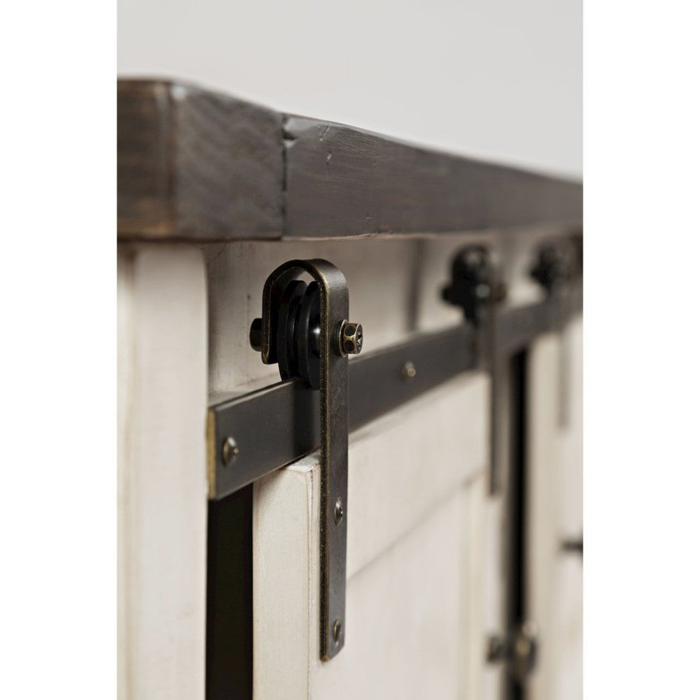 Madison County 50 Rustic Reclaimed Pine Farmhouse Barn Door Coffee Table