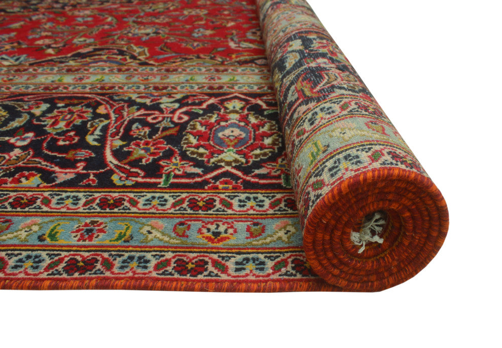 Fine Vintage Distressed Jovani Red Rug